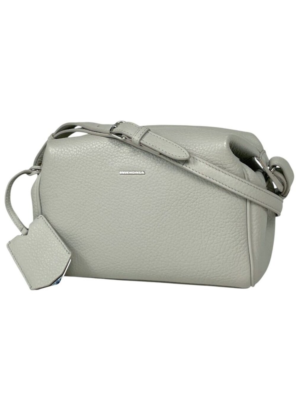 Balenciaga Shoulder Bag Leather Light Gray
